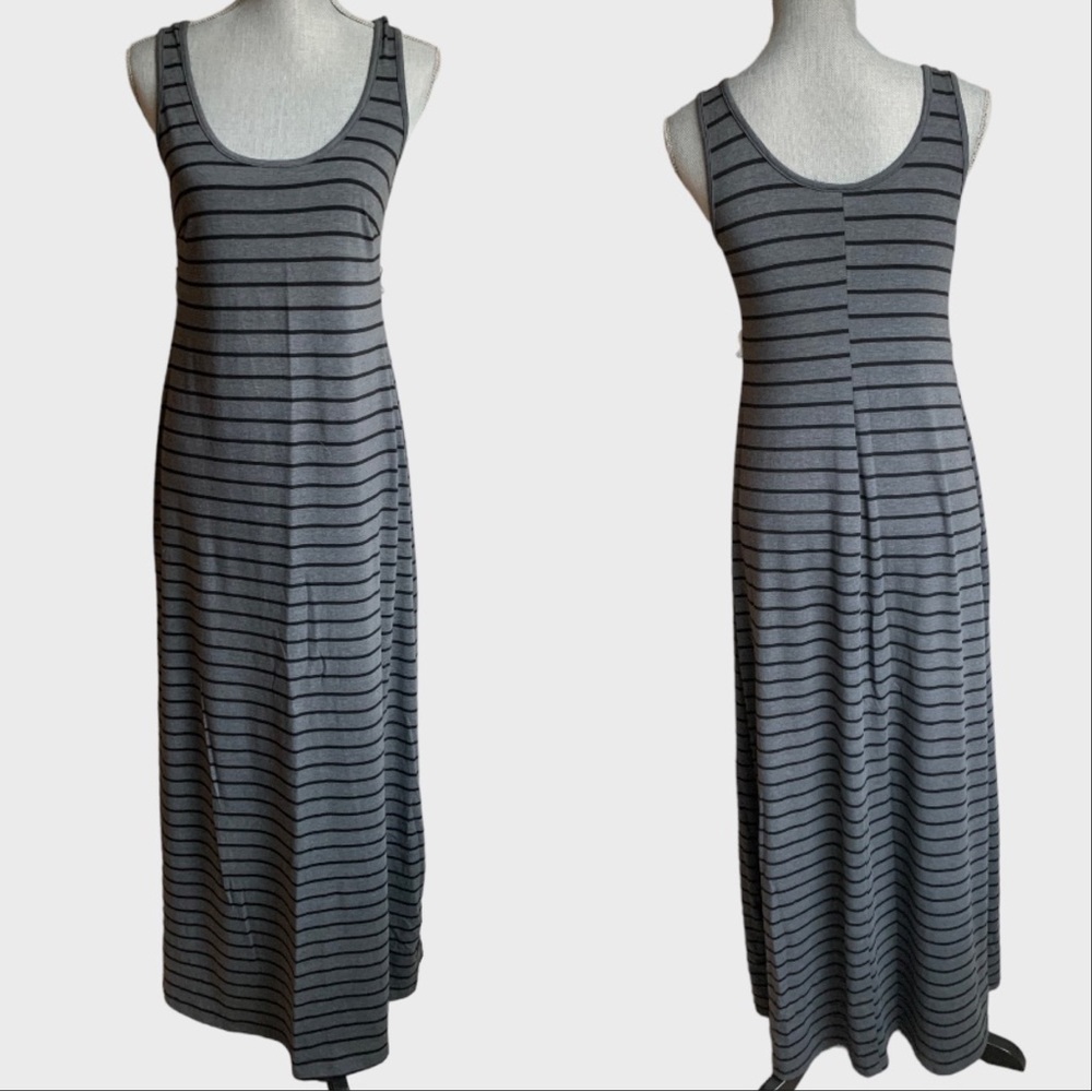 MOTHERHOOD MATERNITY STRIPED MAXI DRESS - Picture 2 of 7
